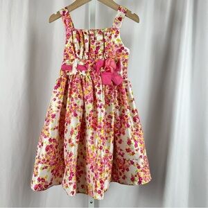 Youngland 5 Floral Formal Pastel Retro Ribbon Flower Dress
